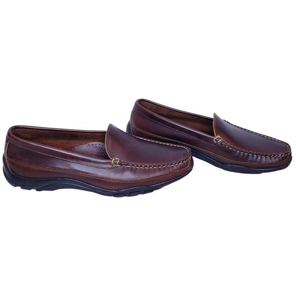 ALLEN EDMONDS PORT WASHINGTON Boulder Loafers Brown Leather Men's Size 9.5 3E - Picture 4 of 16
